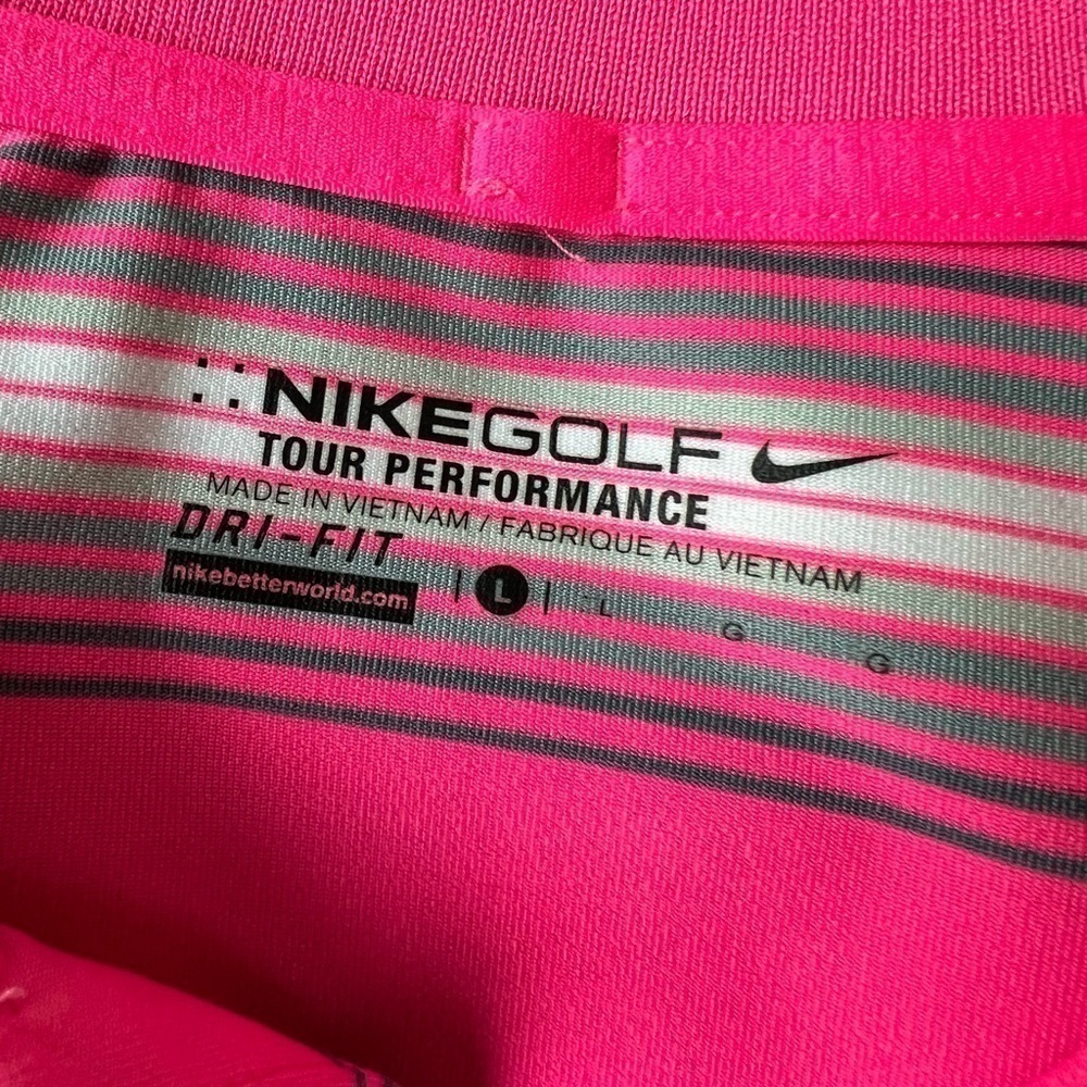 NIKE golf tour, performance‎ dry fit men’s polo, shirt, size large - Picture 8 of 11
